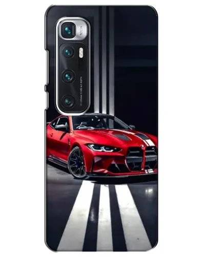 Чехол для Xiaomi Mi 10 Ultra с картинкой «Красная BMW на дороге»