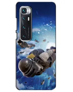 Чехол для Xiaomi Mi 10 Ultra с картинкой «Десант PUBG — прыжок»