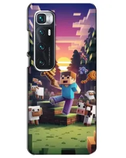 Чехол для Xiaomi Mi 10 Ultra с картинкой «Стив на ферме»