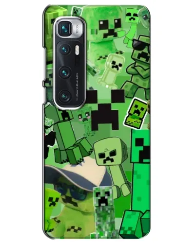 Чехол для Xiaomi Mi 10 Ultra с картинкой «Криперы Minecraft»