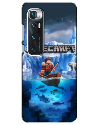 Чехол для Xiaomi Mi 10 Ultra с картинкой «Minecraft ледяной мир»