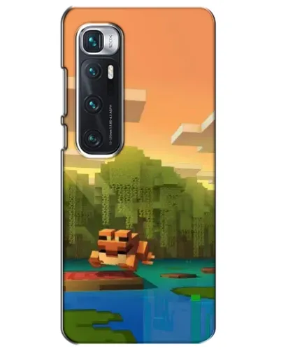 Чехол для Xiaomi Mi 10 Ultra с картинкой «Майнкрафт закат солнца»