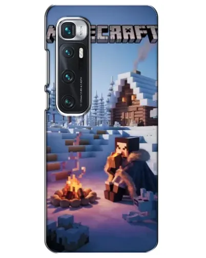 Чехол для Xiaomi Mi 10 Ultra с картинкой «Зимний Minecraft»