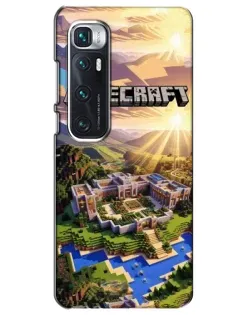 Чехол для Xiaomi Mi 10 Ultra с картинкой «Minecraft панорама»