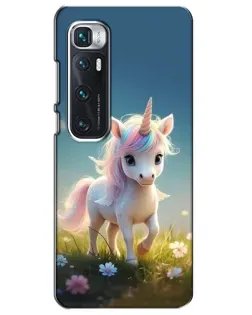 Чехол для Xiaomi Mi 10 Ultra с картинкой «Единорог на поляне»