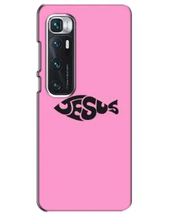 Чехол для Xiaomi Mi 10 Ultra с картинкой «Розовый символ  Jesus»