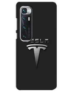 Чехол для Xiaomi Mi 10 Ultra с картинкой «Стальной логотип Tesla» Чехол для Xiaomi Mi 10 Ultra с картинкой «Стальной логотип Tesla»