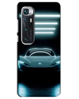 Чехол для Xiaomi Mi 10 Ultra с картинкой «Tesla в неоне» Чехол для Xiaomi Mi 10 Ultra с картинкой «Tesla в неоне»