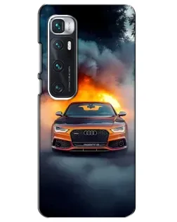 Чехол для Xiaomi Mi 10 Ultra с картинкой «Audi в огненном дыму» Чехол для Xiaomi Mi 10 Ultra с картинкой «Audi в огненном дыму»