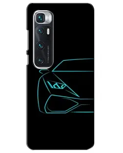 Чехол для Xiaomi Mi 10 Ultra с картинкой «Голубой силуэт Lamborghini» Чехол для Xiaomi Mi 10 Ultra с картинкой «Голубой силуэт Lamborghini»