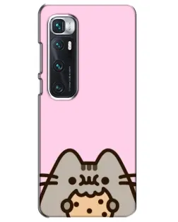 Чехол для Xiaomi Mi 10 Ultra с картинкой «Pusheen и печенье»
