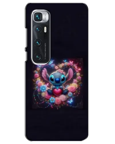 Чехол для Xiaomi Mi 10 Ultra с картинкой «Stitch в цветах»