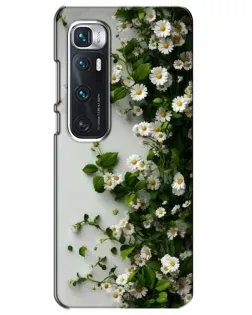 Чехол для Xiaomi Mi 10 Ultra с картинкой «Ветка мелких белых цветов» Чехол для Xiaomi Mi 10 Ultra с картинкой «Ветка мелких белых цветов»