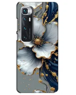 Чехол для Xiaomi Mi 10 Ultra с картинкой «Белый цветок и золотой флюид» Чехол для Xiaomi Mi 10 Ultra с картинкой «Белый цветок и золотой флюид»