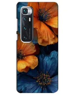 Чехол для Xiaomi Mi 10 Ultra с картинкой «Яркая сине-оранжевая флора» Чехол для Xiaomi Mi 10 Ultra с картинкой «Яркая сине-оранжевая флора»