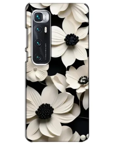 Чехол для Xiaomi Mi 10 Ultra с картинкой «Объемные белые цветы» Чехол для Xiaomi Mi 10 Ultra с картинкой «Объемные белые цветы»