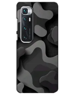 Чехол для Xiaomi Mi 10 Ultra с картинкой «Темный абстрактный камуфляж»