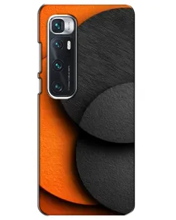 Чехол для Xiaomi Mi 10 Ultra с картинкой «Геометрия оранжевых кругов»