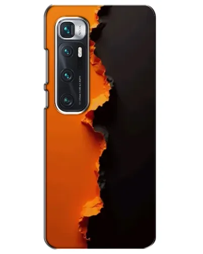 Чехол для Xiaomi Mi 10 Ultra с картинкой «Оранжевый разлом»