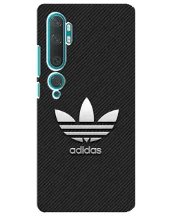 Чохол для Xiaomi Mi 10 з картинкою «Adidas Карбонова текстура»