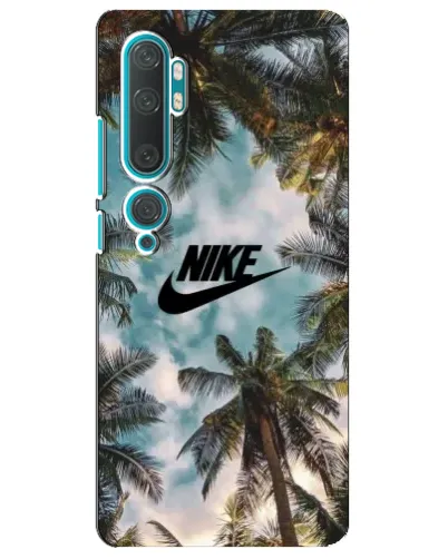 Чехол для Xiaomi Mi 10 с картинкой «Тропический принт Nike» Чехол для Xiaomi Mi 10 с картинкой «Тропический принт Nike»