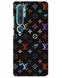 Чехол для Xiaomi Mi 10 с картинкой «Цветная монограмма LV»