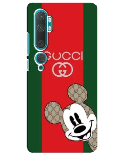Чехол для Xiaomi Mi 10 с картинкой «Gucci — полосы и Микки»