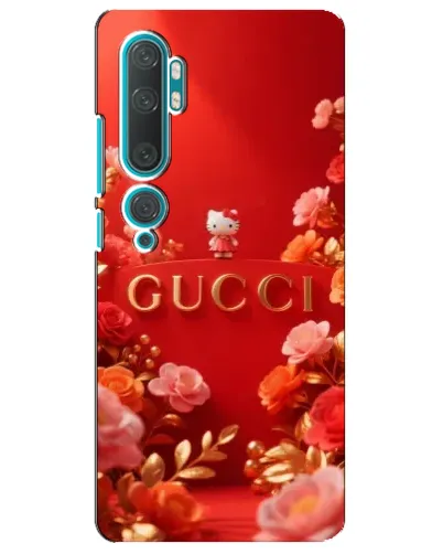 Чехол для Xiaomi Mi 10 с картинкой «Gucci — золотой сад»