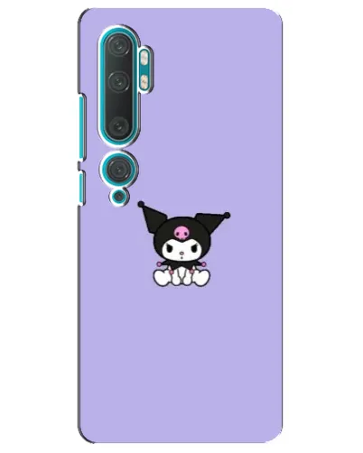 Чехол для Xiaomi Mi 10 с картинкой «Kuromi — фиолетовый минимализм»