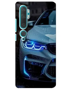 Чехол для Xiaomi Mi 10 с картинкой «Взгляд BMW с синими фарами» Чехол для Xiaomi Mi 10 с картинкой «Взгляд BMW с синими фарами»