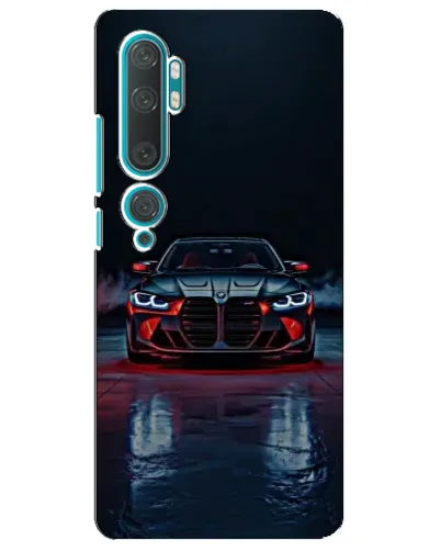 Чехол для Xiaomi Mi 10 с картинкой «BMW на мокрой дороге»
