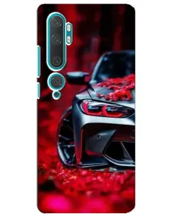 Чехол для Xiaomi Mi 10 с картинкой «Спортивная BMW и цветы» Чехол для Xiaomi Mi 10 с картинкой «Спортивная BMW и цветы»