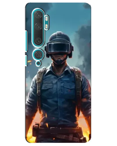 Чехол для Xiaomi Mi 10 с картинкой «PUBG — реалистичный герой»