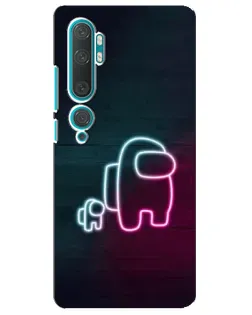 Чехол для Xiaomi Mi 10 с картинкой «Among Us неон-арт» Чехол для Xiaomi Mi 10 с картинкой «Among Us неон-арт»