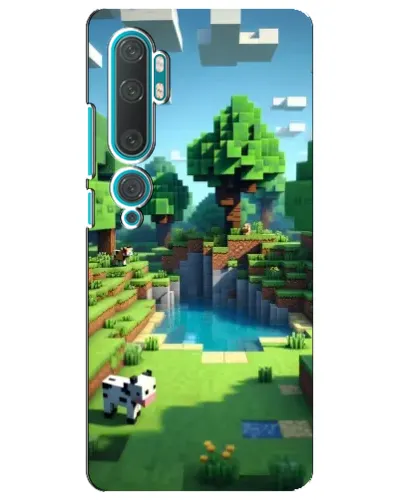 Чехол для Xiaomi Mi 10 с картинкой «Minecraft летний день»