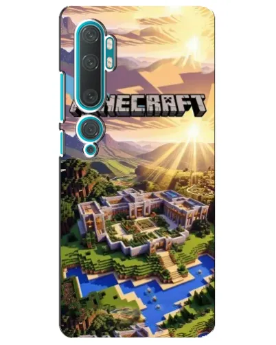 Чехол для Xiaomi Mi 10 с картинкой «Minecraft панорама»