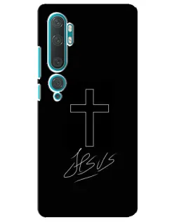 Чехол для Xiaomi Mi 10 с картинкой «Графический крест Jesus» Чехол для Xiaomi Mi 10 с картинкой «Графический крест Jesus»