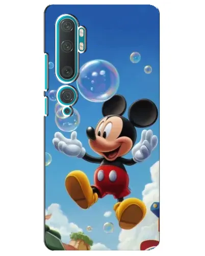 Чехол для Xiaomi Mi 10 с картинкой «Mickey и мыльные пузыри»
