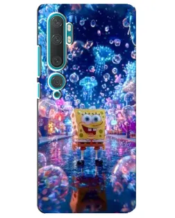 Чехол для Xiaomi Mi 10 с картинкой «Неоновый океан»