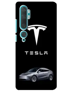 Чехол для Xiaomi Mi 10 с картинкой «Tesla Model Y»