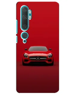 Чехол для Xiaomi Mi 10 с картинкой «Красный Mercedes AMG»