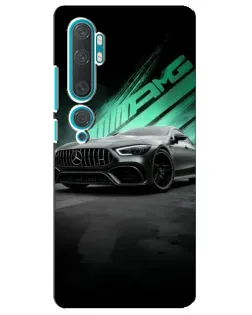Чехол для Xiaomi Mi 10 с картинкой «Темный Mercedes AMG»