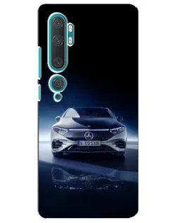 Чехол для Xiaomi Mi 10 с картинкой «Ночной Mercedes EQ»