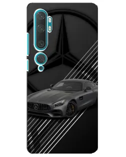 Чехол для Xiaomi Mi 10 с картинкой «Mercedes AMG — графика»