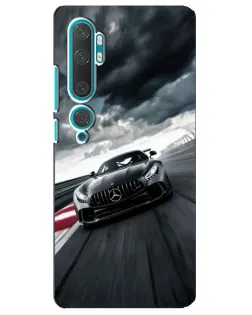 Чехол для Xiaomi Mi 10 с картинкой «Гоночный Mercedes AMG»