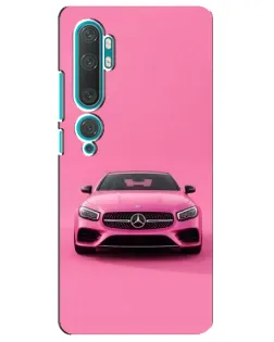 Чехол для Xiaomi Mi 10 с картинкой «Розовый Mercedes AMG»