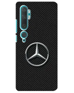 Чехол для Xiaomi Mi 10 с картинкой «Карбоновый Mercedes стиль»