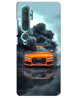 Чохол для Xiaomi Mi 10 з картинкою «Audi у хмарах диму»
