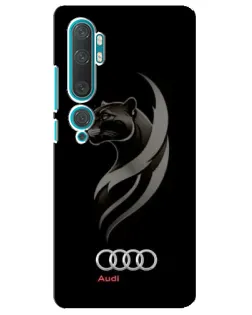 Чохол для Xiaomi Mi 10 з картинкою «Графіка — пантера та Audi»