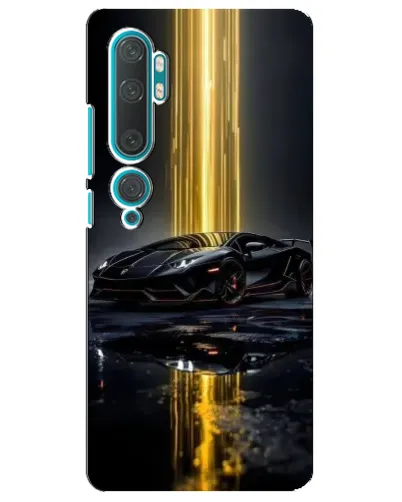 Чехол для Xiaomi Mi 10 с картинкой «Ночной Lamborghini драйв»